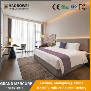 Wholesale Hotel Furniture Foshan Modern King Size Bedroom Set Apartment Headboard Custom 5 Year from china suppliers