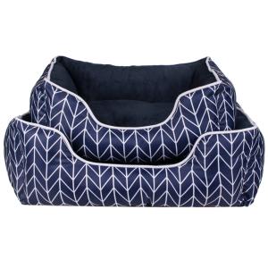 Wholesale Linen Polyester Luxury Cat Dog Pet Bed Pet Bed Cushion Blue from china suppliers