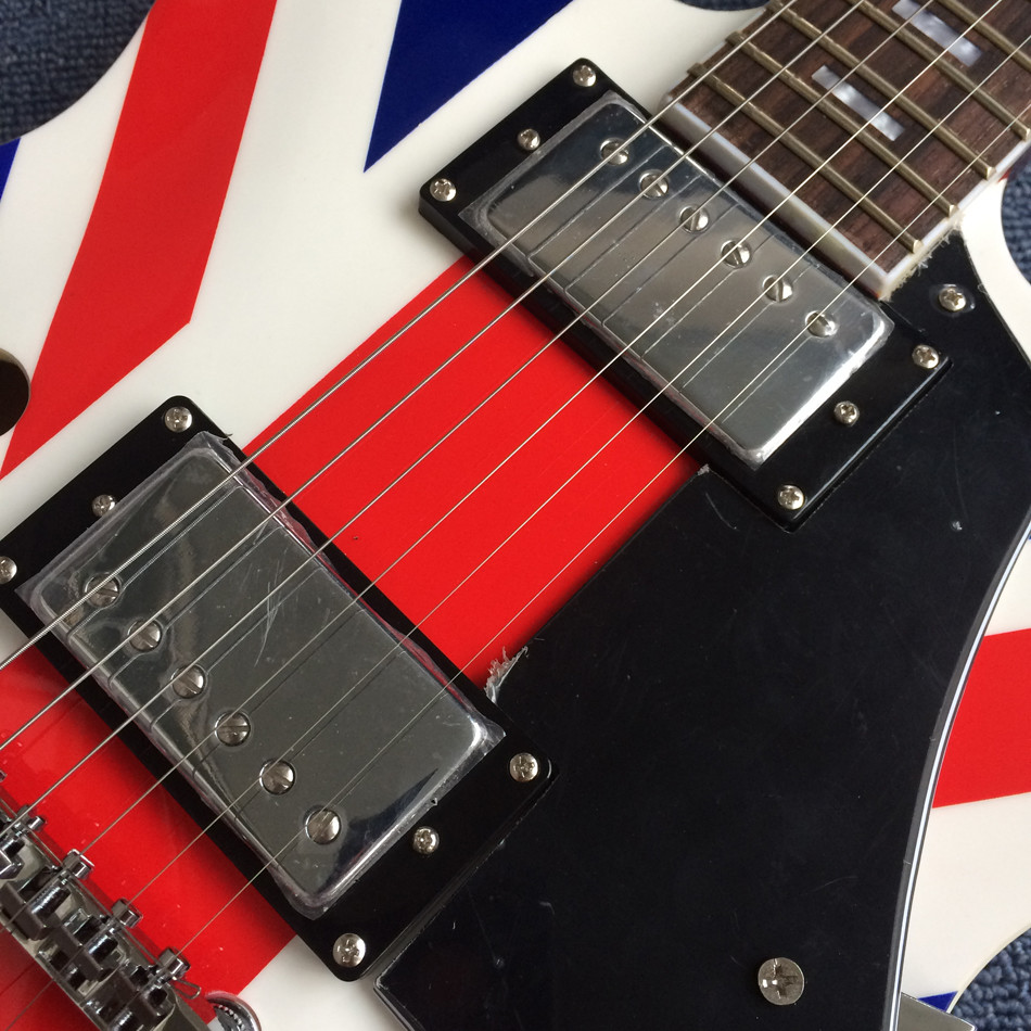 Hollow body Jazz electric guitar, British flag Rosewood Fingerboard electric guitar