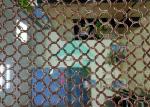 Brass / Gold Color 3.81mm Ringmesh Chainmail As Drapery Curtain For Interior