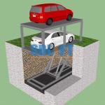 Custom Made 2500kgs Scissor Hydraulic Car Ramps Equipment