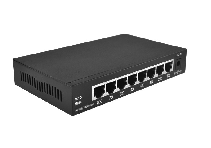 ​10 100M 8 Port Fast Ethernet Switch External Power Adapter Supply Fiber Ethernet Switch