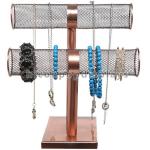 Bronze Color Retail Accessories Display Countertop Jewelry Display Stand For