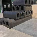 Anti Corrosion Superior D Type Fenders Pile Protectors Quay Wall Fenders Rubber