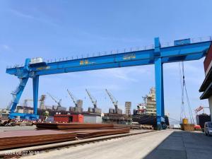 Wholesale 30 Ton Span 30m Electric Double Girder Gantry Crane Outdoor from china suppliers