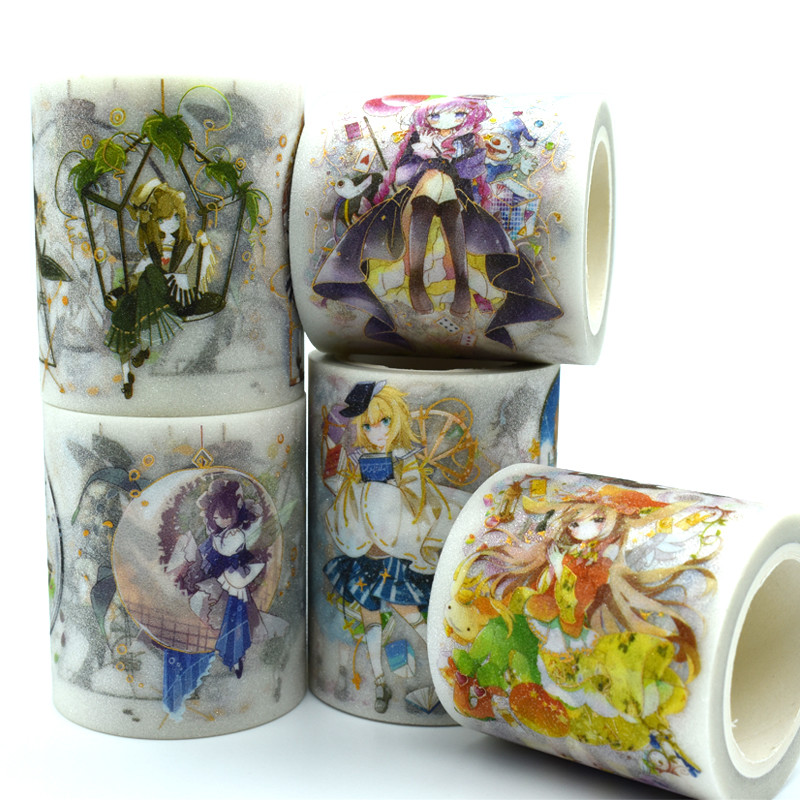 DEC Anime Character Clear PET Foil Washi Tape