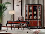 Luxury Home office Furniture set Ebony wood Bookcase cabients and Reading desk