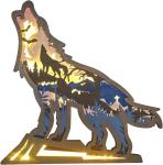3D Wooden Animals LED Night Light Festival Decoration Desktop Desk Table Living