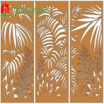 Antirust Decorative Outdoor Black Metal Privacy Screen Room Dividers 900*1800mm