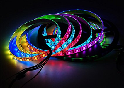 DC 5V Magic Dream Color Digital LED Strip Lights SMD 5050 IC Built In 5050 Programmable