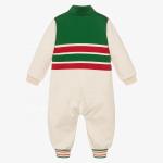 Fashion Organic Cotton Zipper Jumpsuit Toddler Onesie Long Sleeve Baby Clothes