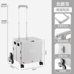 FOLDING SHOPPING CART CLIMBING STAIRS TO BUY VEGETABLES HAND CART OUTDOOR