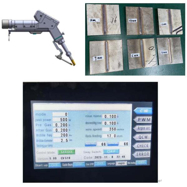 Handheld Welding Machine with Water Cooling Laser for Welding different materials