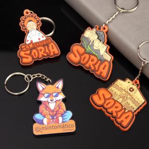 Wholesale Customised Soft Pvc Silicone Promotional Keychains Cartoon Anime Key Chains from china suppliers