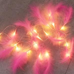 Wholesale LED Fairy Artificial Feather Battery Powered Wall Party Holiday Decor from china suppliers