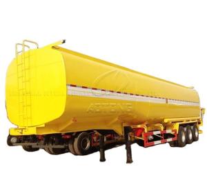 Wholesale Tri Axles 50000 Liters Carbon Steel Fuel Tanker Semi Trailer for Petrol Transportation from china suppliers