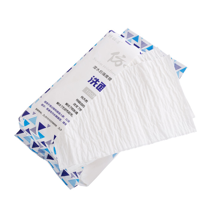 China factory cheap price for the Eco-Friendly 4 ply Scrim Reinforced Paper Facial Tissue Soft Pack