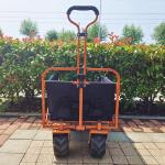 Rear Side Opening Structure Folding Beach Wagon Cart Wide Wheels Camping Cart