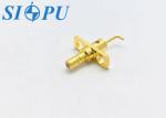 SSMB Male Straight Microstrip RF Coaxial Connector Flange Mounted Weldable