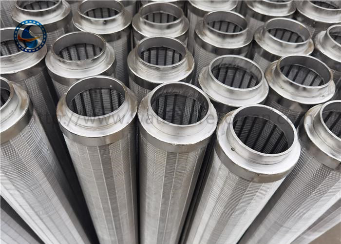Resin Catcher Wrapped Johnson Wire Screen Tube Stainless Steel 316l For Resin Filter