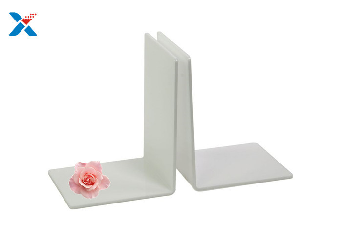 Eco Friendly Clear Acrylic Bookends , Acrylic Book Stand Organizer For Book Displaying