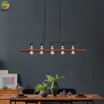 Used For Home/Hotel Hot Sale Nordic Style Iron Wooden Pendant Light
