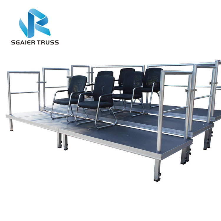 Stable Wedding Trailer Modular Stage Systems , Mobile Portable Staging For Schools