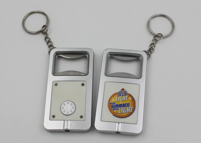 Multifunctional Automatic Bottle Opener Keyring With Flashlight , Electric Wine Opener