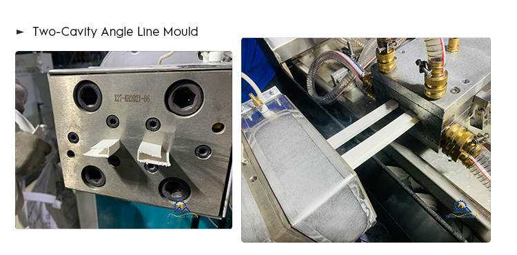 Double Screw PVC Baseboard Making Machine 42 Rpm 80-120kg/Hr