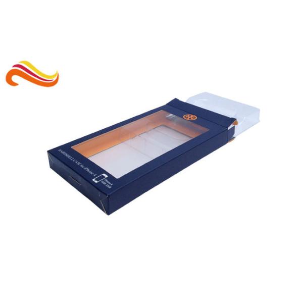 Coated Paper Card Board Packaging Boxes With Clear Window For Cellphone Case