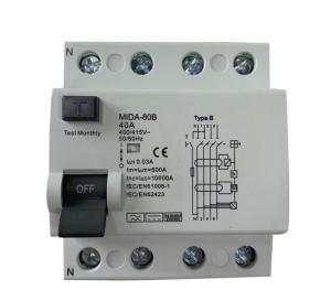 Wholesale 4 Pole RCD Circuit Breaker 415V 63A 3 Phase Circuit Breaker from china suppliers