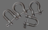 CE Certified Japan Type Dee Bow Shackle For Heavy Duty Lifting Rigging Operations