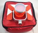 Total Station Accessories NEW RED Single Prism w/ Bag for total station