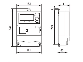 2022 Hot Selling Three Phase Multifunction Energy Kwh Meter With CT Connection