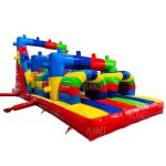 Commercial Kids Adults PVC Inflatable Obstacle Course For Rental