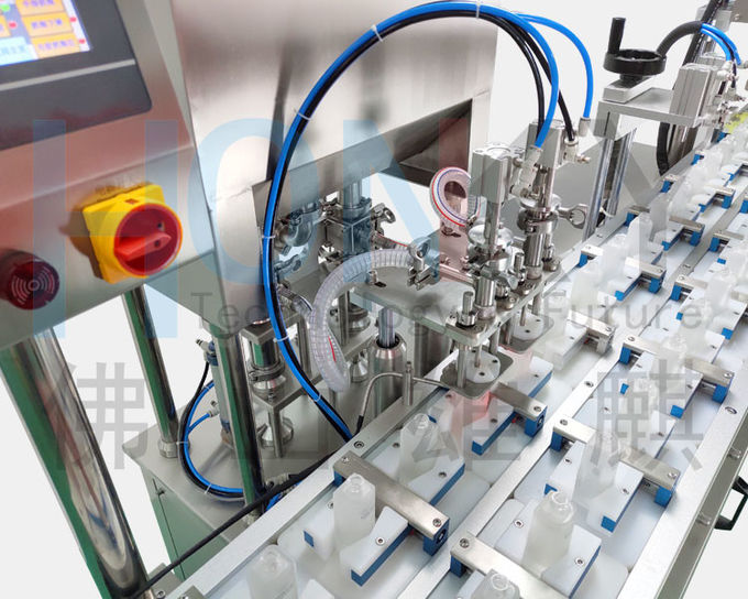 2400 BPH AC 380V Glass Bottle Filling And Capping Machine For Whiten Cream
