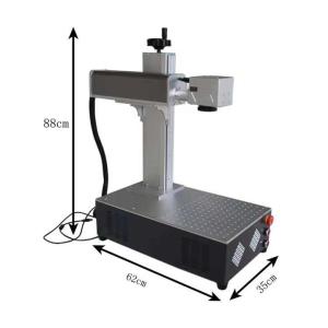 Wholesale 20W 30W Mini Mopa Fiber Laser Marking Machine Jewelry Laser Cutting Engraving Machine from china suppliers