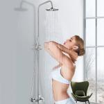 Wall Mounted Stainless Steel Bathroom Shower Brushed Durable Eco Friendly