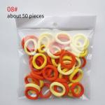 wholesale fashion nylon hair ties 50 pcs per set 3 cm towel high elastic baby
