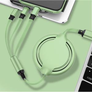 Wholesale Telescopic ABS 3 In 1 Mobile Phones Accessories Charging Cable from china suppliers