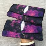Thailand Authentic Stingray Skin Women's Large Wallet Genuine Leather Female
