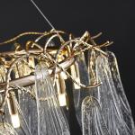 Modern Led Chandelier For Living Dining Room Creative Glass farmhouse light(WH