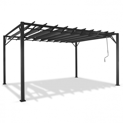 Flat Garden Iron Gazebo Outdoor PVC Coated Metal Canopy Gazebo