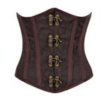 Plus Size Leather Bustier Top Womens Underbust Corset