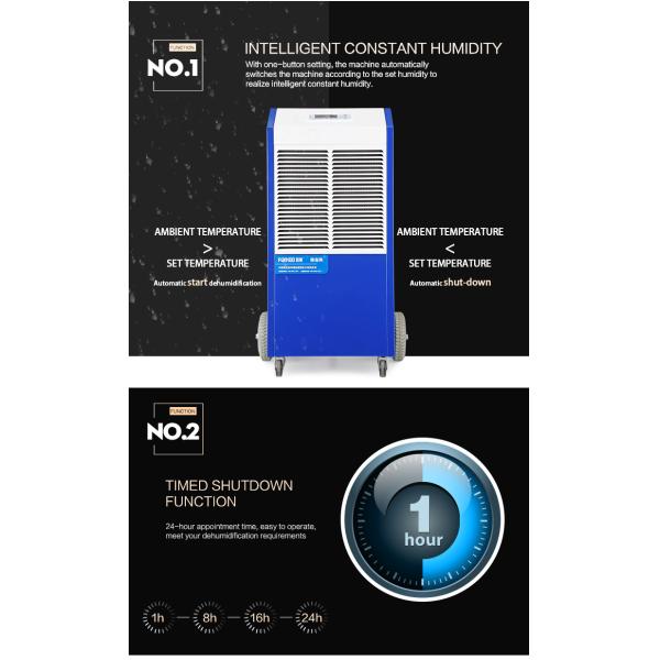120L/DAY 1550W Commercial Grade Dehumidifier For Swimming Pool