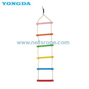 Wholesale Colorful Children Climbing Training Wooden Rope Ladder For Kindergarten from china suppliers