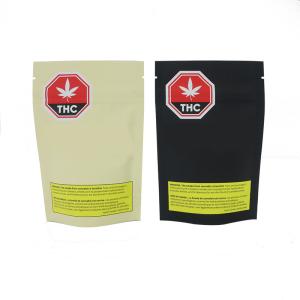 Wholesale Child-Resistant Zipper Smell Proof Stand Up Mylar Pouch Bag from china suppliers