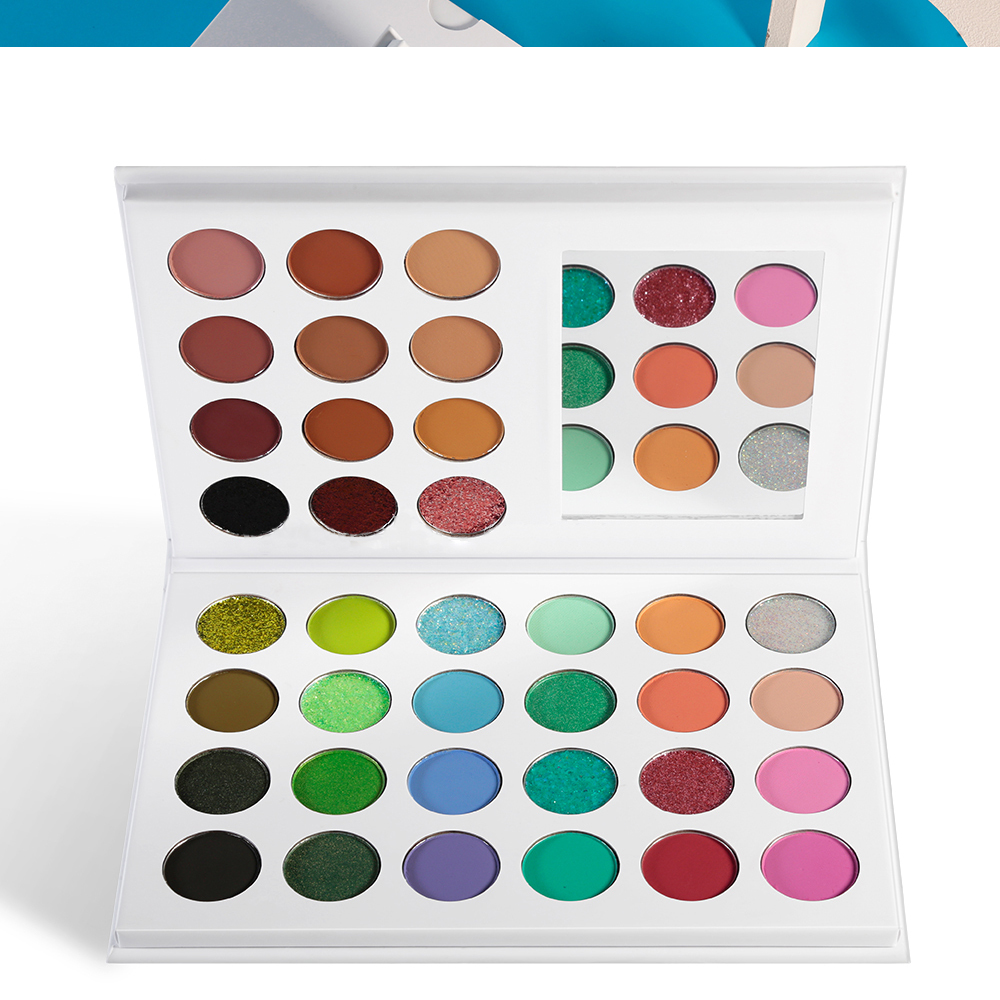 ISO 22716 36 Color Makeup Eyeshadow Palette For Warm Skin Tones
