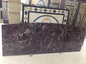 Wholesale Rosso Levanto Marble Stone Slab With White Veins Stone Natural Countertop Purple Red from china suppliers