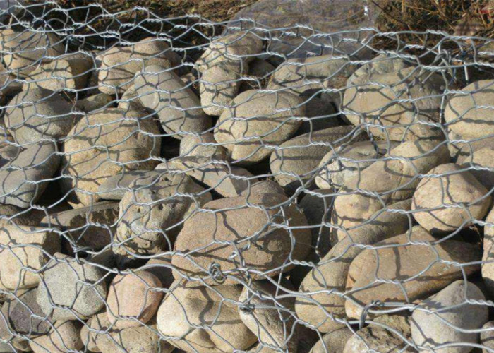 Excellent Durability Zinc Coated Gabion Box For Flood Control Retaining Wall